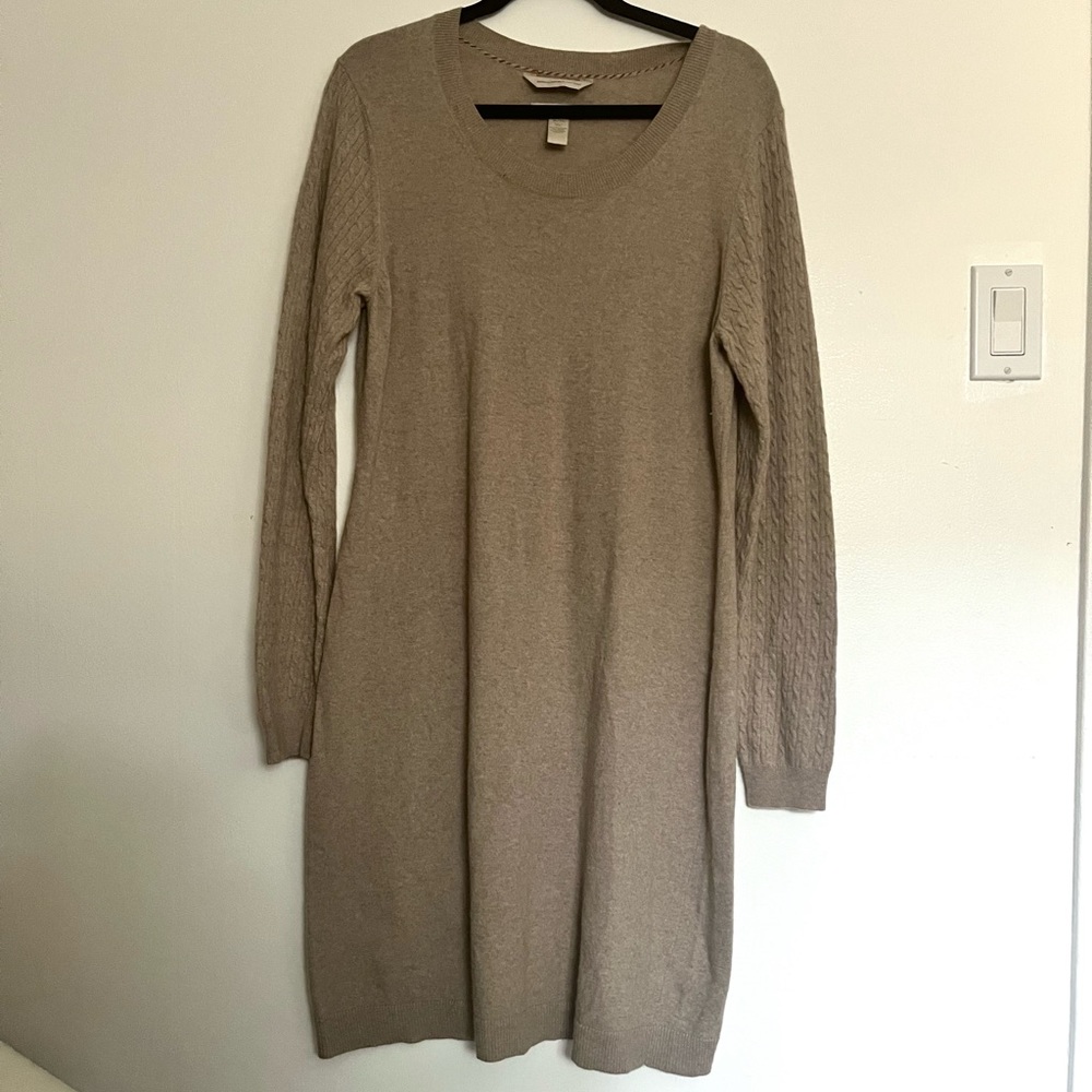 Banana Republic Taupe Sweater Dress, size XL